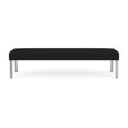 thumbnail image 2 of Waterfall Reception Waiting Room Healthcare 3-Seat Bench / Silver Steel / Black, 2 of 5