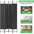 thumbnail image 6 of PayLessHere 4 Panel Room Divider 6 ft Steel for Home Office Bedroom, Black, 6 of 6