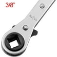 thumbnail image 6 of BingTong Refrigeration Ratchet Wrench For HVAC Service, Square Port Valve Tool, Reversible Chrome Plated Heavy Duty Spanner for for Compressor As shown, 6 of 8