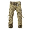 thumbnail image 1 of CEHVOM Pantalons Décontractés d'Extérieur pour Hommes, Multi-Poches, Lavés, 1 of 4