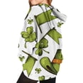 thumbnail image 4 of Mercatoo Girls St 𝐏atricks Day Hoodie Casual Funny Shamroc𝐤 Print Hoodie Sweatshirts for Kids Girls Saint 𝐏atricks Day Outfit, 4 of 7