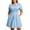 Blue, variant on Work Dresses for Women Short Sleeve Plus Size Dress Business Casual Office Dress with Pockets Casual Notch V Neck A Line Dress Knee Length Dress
