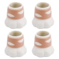 thumbnail image 1 of Paquete de 4 protectores de patas de silla para suelos de madera, bonitas fundas protectoras de suelo para patas de silla de silicona con forma de pata de gato, 1 of 13