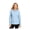 Air Blue End On End, variant on Women's Long Sleeve Stretch Woven Shirt | Lightweight Women's Button Up, Collared Business Casual Shirt - White 2XL