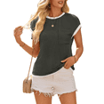 thumbnail image 3 of Camisetas de Corta para Mujer, Verde , Talla XL, 3 of 7