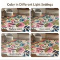 thumbnail image 7 of ODIKA 8'x10' Washable Area Rug Durable, Non-Slip Vibrant Multicolor Floral Design Bold Botanical with Retro Charm for Living Room, Under Sectional, Family, 7 of 7