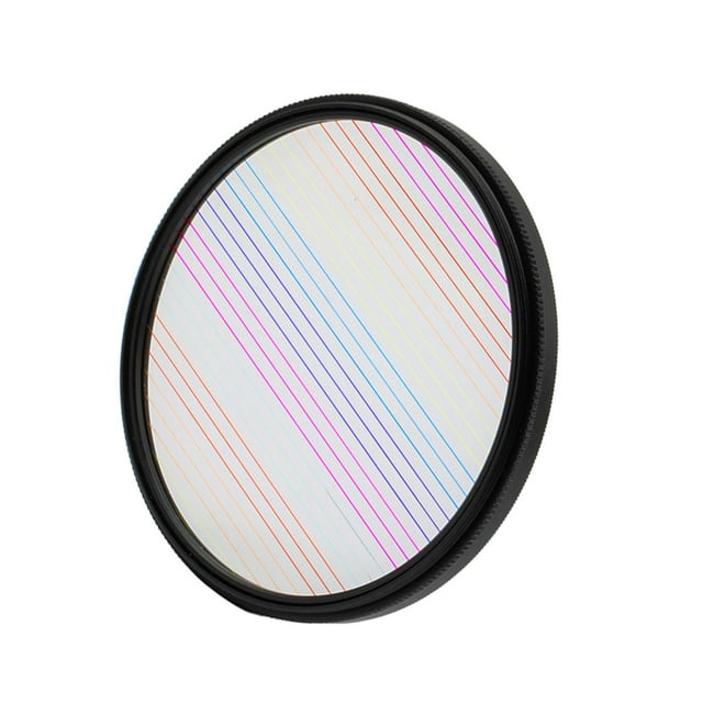Esquirla 1Pc Blue Rainbow Streak Filter w/Rotating for Video 77mm Rainbow Streak