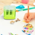 thumbnail image 4 of 2PCS Pencil Sharpener Dual Hole Manual , Jumbo Crayon Sharpener with Cover and Bin, Handheld Color Pencil Sharpeners for Large & Standard Pencils, 4 of 5