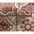 thumbnail image 4 of oneOone Viscose Chiffon Light Brown Fabric Floral & Tiles Moroccan Sewing Material Print Fabric By The Yard 42 Inch Wide, 4 of 4