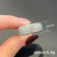 thumbnail image 5 of PERITANG With handcrafted details Proposal Promise Ring For Her For Women Comfortable Fit High Quality Cubic Zirconia CZ Ring Elegant Gift Comes in Elegant Box, 5 of 7