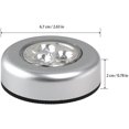 thumbnail image 2 of Juego de 3 lámparas LED con baterías YONGSHENG Luz blanca 6 piezas, 2 of 5