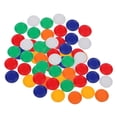 thumbnail image 1 of Fichas de póquer de 60 piezas de 22 mm para juegos de entretenimiento, mixta aleatoria de seis colores, 1 of 9