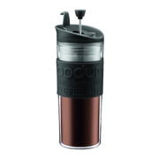 Bodum Travel French Press Coffee Maker, 15 Ounce, Black