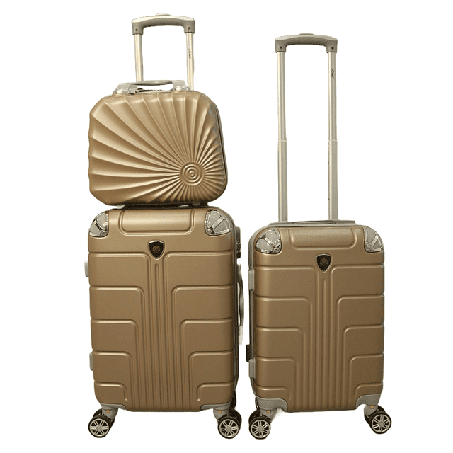 Set 3 Maletas De Viaje Carry On 10 Kgs Equipaje De Mano Ruedas Desmontables Cabina Avion