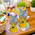 thumbnail image 3 of Nilvkv Easter Bunny Lamp, Happy Easter Eggs Bunny Cute Colorful Eggs Inserted in Night Lights Holiday Desktop Glowing Ornament Home Decoration, 3 of 7