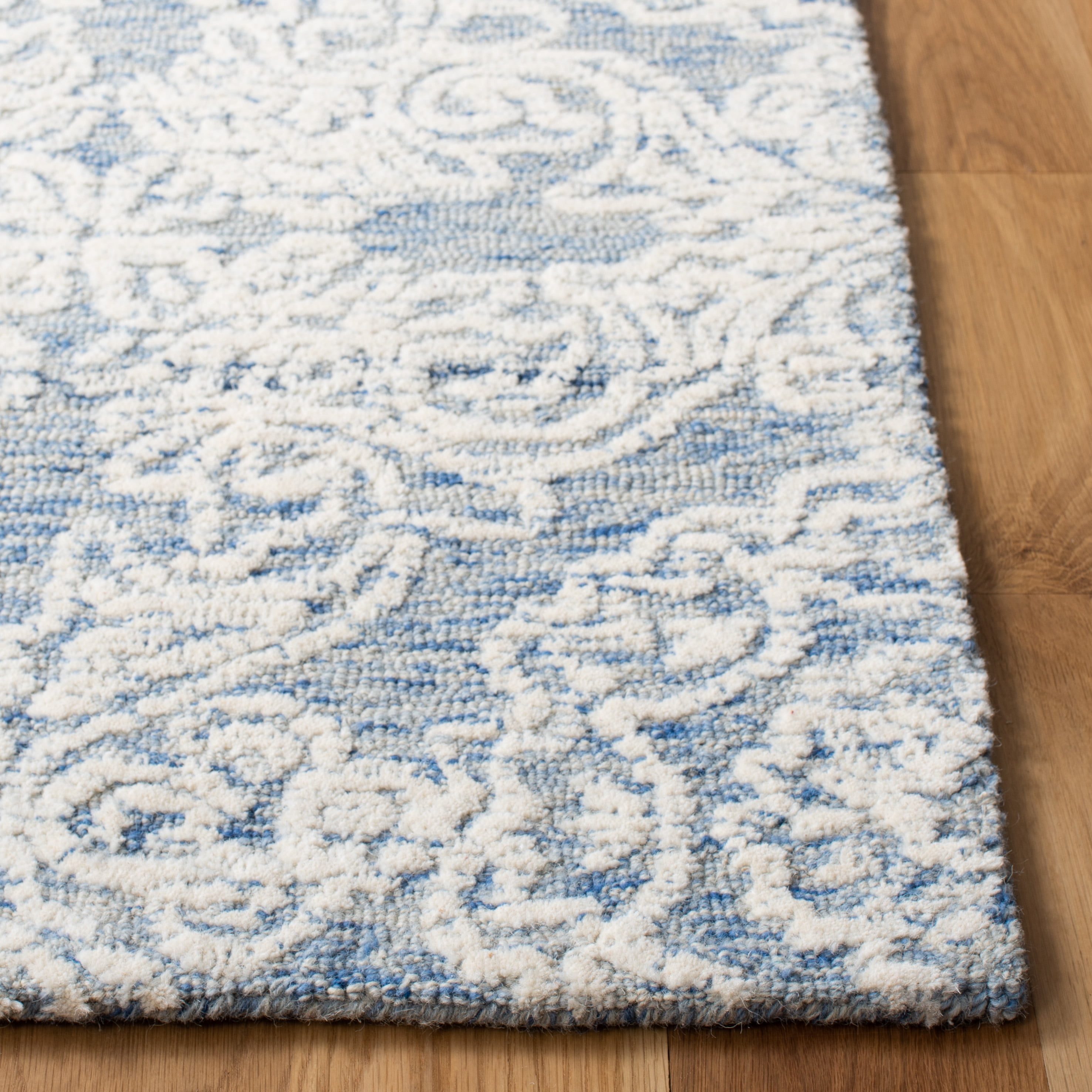 Safavieh Metro Elmer Medallion Area Rug, Blue/Ivory, 6' x 6' Square
