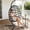 Black Frame + Gray Cushion, variant on Egg Chair Outdoor with Stand, Indoor Wicker Hanging Egg Swing Chair with Cushion & Headrest, 350lbs Capacity for Patio, Bedroom