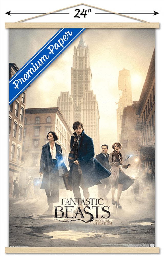 Fantastic Beasts And Where To Find Them - Streets Wall Poster with Wooden Magnetic Frame, 22.375" x 34"