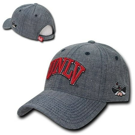 Denim Ball Cap - UNLV Runnin Rebels Nevada Las Vegas NCAA Cotton Denim Baseball Ball Cap Hat
