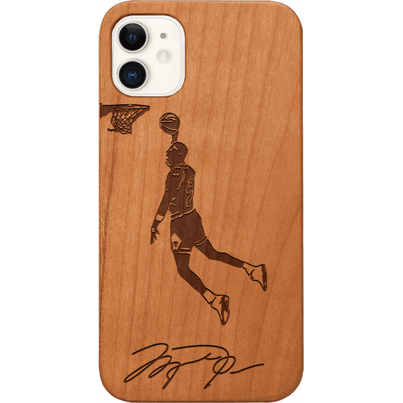 Jordan Signature - Engraved Phone Model: iPhone 11, Color: Cherry