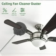 thumbnail image 4 of Ghojet Ceiling Fan Cleaner Duster with 2 Detachable Dusting Head Ceiling Fan Blade Cleaner with Extension Pole Adjusts 12.9 to 60inch Ceiling Fan Cleaner for Cleaning Walls Furniture Door Window Top, 4 of 9