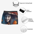 thumbnail image 3 of Pofeuu Modern Style Pumpkin Witch Print Men’s Boxer Briefs, Moisture-Wicking Underwear, Regular,Trunk-Large, 3 of 5