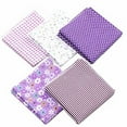 thumbnail image 5 of 50cm\*50cmCotton Fabric Printed Cloth Sewing Quilting Fabrics for Needlework DIY Handmade Material purple, 5 of 5
