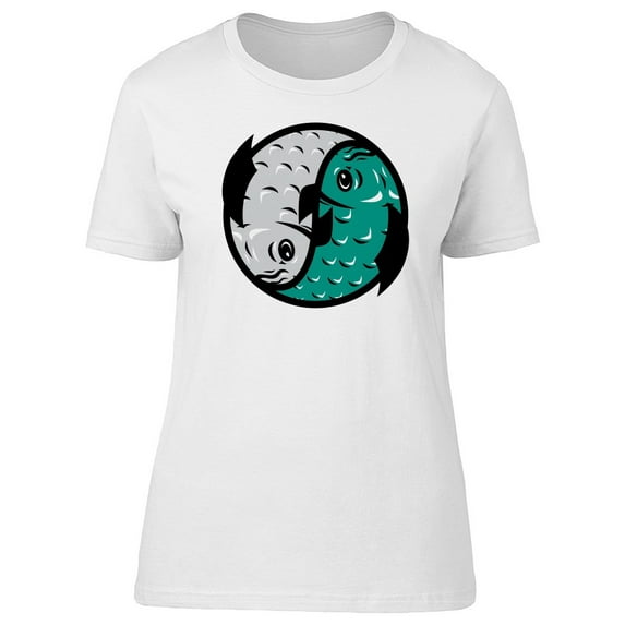 Green & Gray Koi Fish Doodle Tee Men's -Image by Shutterstock