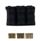 thumbnail image 3 of Camuflaje Sólido Triple Revista Bolsa Nylon Molle Caza al aire libre Senderismo Accesorios de utilidad Bolsa de almacenamiento Monstrate HW4753-01, 3 of 7