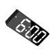 thumbnail image 2 of Inteprter Reloj despertador con espejo digital con múltiples funciones y pantalla fácil de leer Construcción duradera Electrodomésticos Blanco negro, 2 of 6