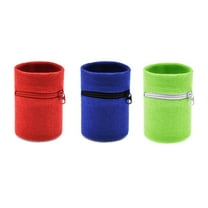 3 Packs Zipper Wrist Wallet, Wrist Bands Sweat Wist Wallets for Keys Cash, Wristband Pocket with Zipper for Running Walking Travel, 3.15x3.15''