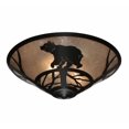 thumbnail image 3 of Meyda Tiffany 113405 22" W Happy Bear On The Loose Flush Mount Ceiling Fixture - Silver, 3 of 5