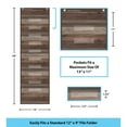 thumbnail image 4 of Teacher Created Resources Dark Wood Design 10 Pocket File Storage Pocket Chart, 14" x 58", 4 of 5