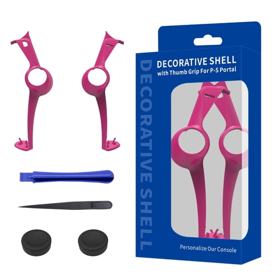 Game Part Decorative Trim Strips with Thumb Stick Caps & Repair Tool Replacement Console Trim Strips for Portal
