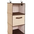 thumbnail image 5 of Internet's Best Hanging Closet Organizer with Drawers - 6 Shelf - Brown (Beige), 5 of 8
