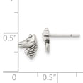 thumbnail image 2 of Beautiful Sterling Silver Polished and Antiqued Horse Post Earrings, 2 of 2