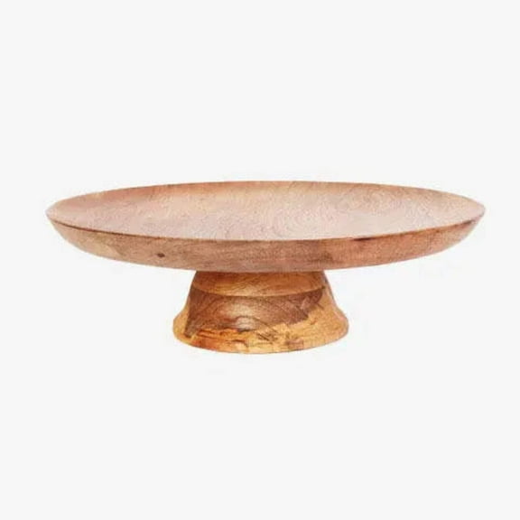 INOX Brielle Mango Wood Cake Stand