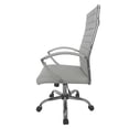 thumbnail image 5 of Corrigan Height Adjustable Faux Leather Office Chair, Large, White and Chrome, 5 of 8