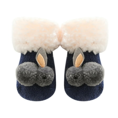 

crtigd Children Socks Christmas Cartoon Glittering Bow Knitting Wool Socks
