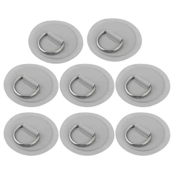 8uds 8cm Gris D Anillo Parche Almohadilla PVC Inoxidable Acero para Surf Tabla Unique Bargains accesorios para kayaks