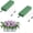 Green, variant on Triani 2Pcs Wire Rustproof Galvanized Gravestone Saddle with Floral Foam for Grave Cemetery Headstones Tombstone Decoration Cemetery Headstones for Graves(Green)