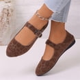 thumbnail image 5 of Womens Dress Shoes Women's Ballet Flats Dress Flats for Women Comfortable Shoes for Women Womens Casual Shoes Women's Fashionable And Comfortable Wide-Fit Pointed-Toe Flat Shoes Coffee 7.5, 5 of 9