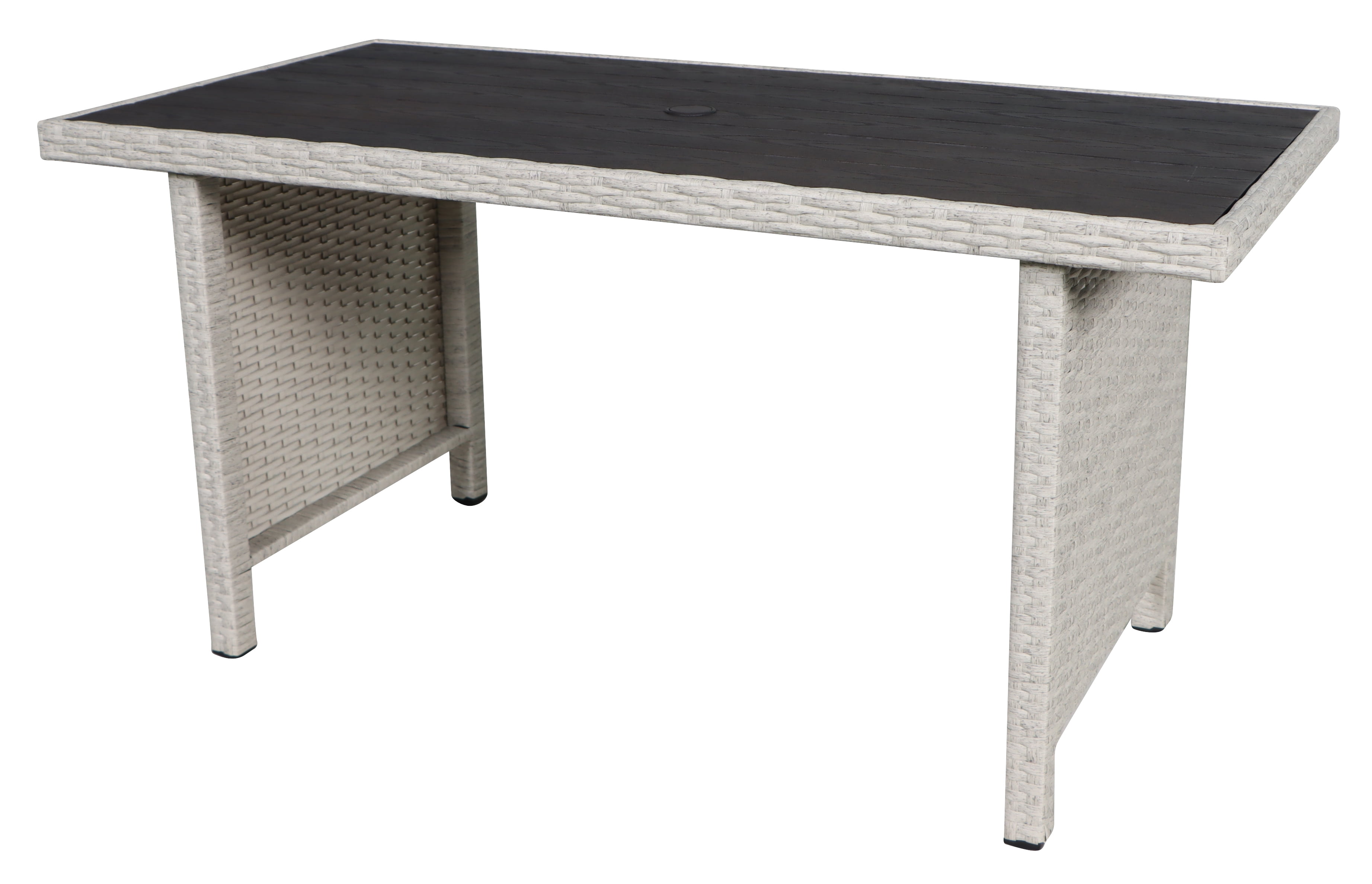Better Homes Gardens Brandclub BHG Brookbury 5 Pc Wicker Sectional Dining Set Light Gray Beige