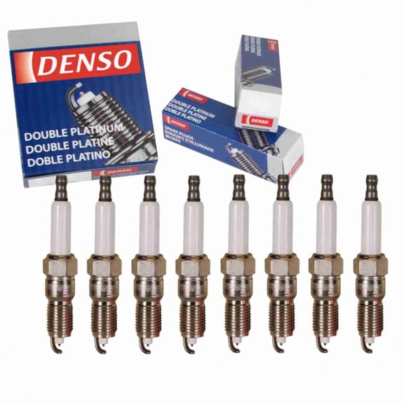 8 pc DENSO 5077 Spark Plugs for 8-12571-164-0 8-12621-258-0 AGSF 34FPF6 AGSF34FP PTJ16R15 Ignition Wire Secondary