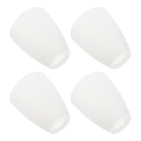 ROSENICE 4Pcs Simple Plastic Lampshade Chandelier Lamp Shade for Home White