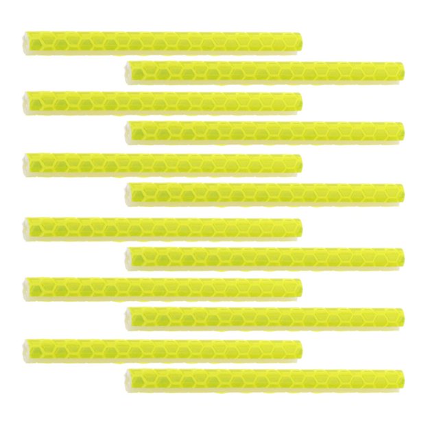 bicicleta ciclismo rayo reflexivo rueda rueda llanta reflector clip en tubo amarillo SM SunniMix Tubo de radios de bicicleta