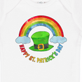 thumbnail image 4 of Inktastic Happy St. Patrick's Day Rainbow and Hat Boys or Girls Baby Bodysuit, 4 of 5