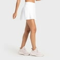 thumbnail image 5 of Ediodpoh Tennis Skirt High Waist Pleated Tennis Skirt with Pockets for Women Stretchy Sports Skirt Comfortable Activewear Mini Skirts for Women White XL, 5 of 6