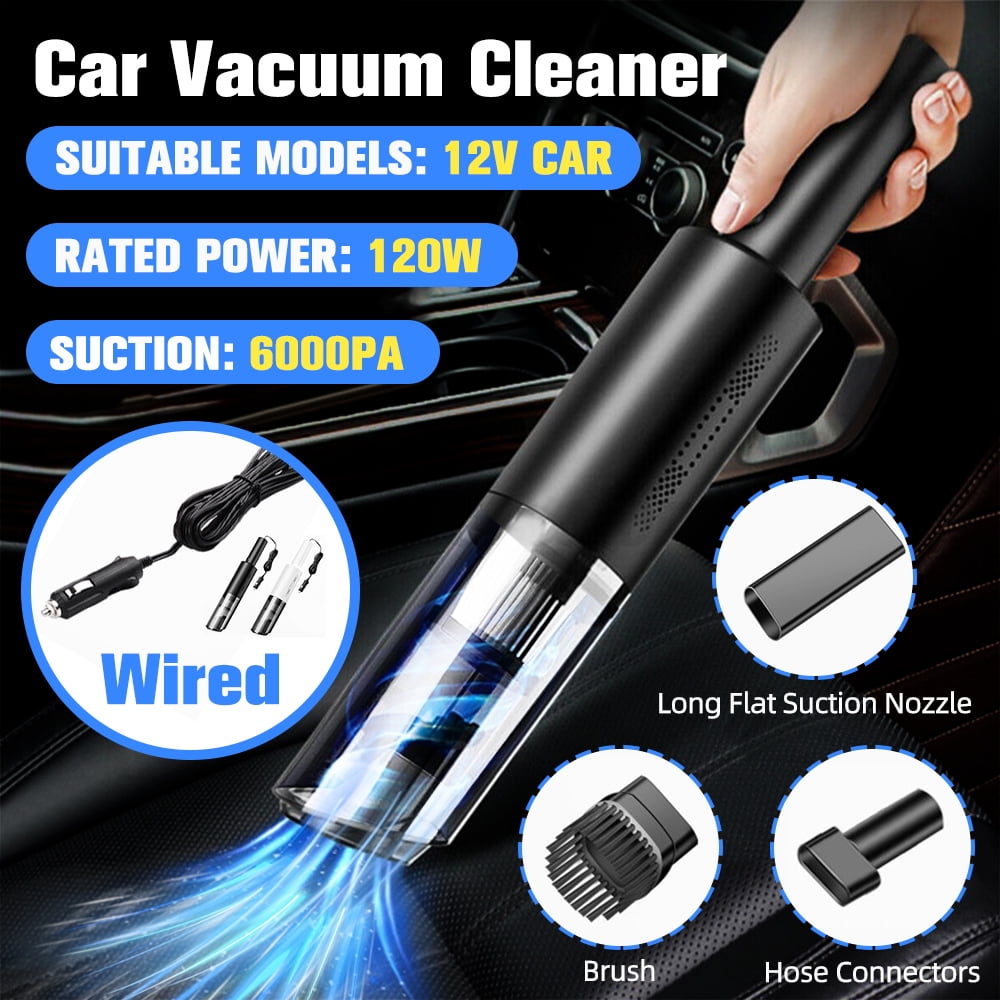 Vtin 6000PA 120W Super Suction Wired Car Vacuum Cleaner, USB Powered