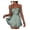 Blue, variant on Women's Elegant Satin A-line Summer Sleevesless Rompers Bandage Back Spaghetti Strape Tiered Mini Dress Jumpsuits Black L